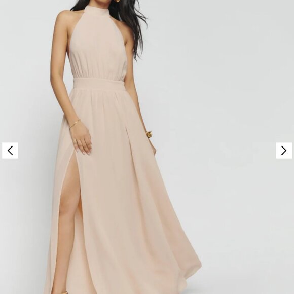 Nude Halter Dress REFORMATION Size 4 Never Worn Tags Still On